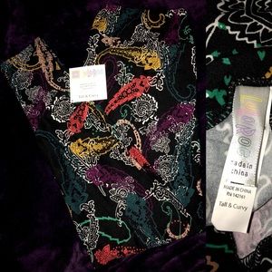 NEW Lularoe TC Multi Color Paisley Leggings